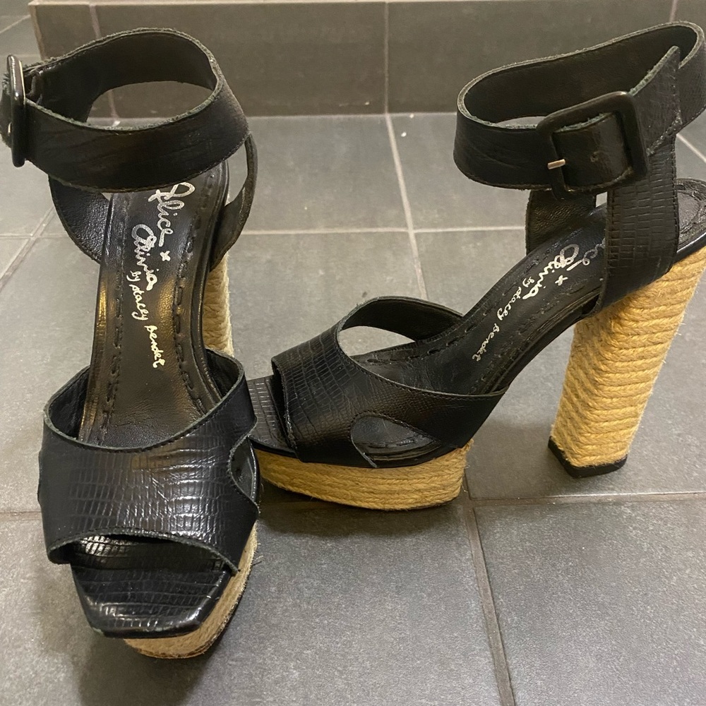 Alice + Olivia espadrille heels